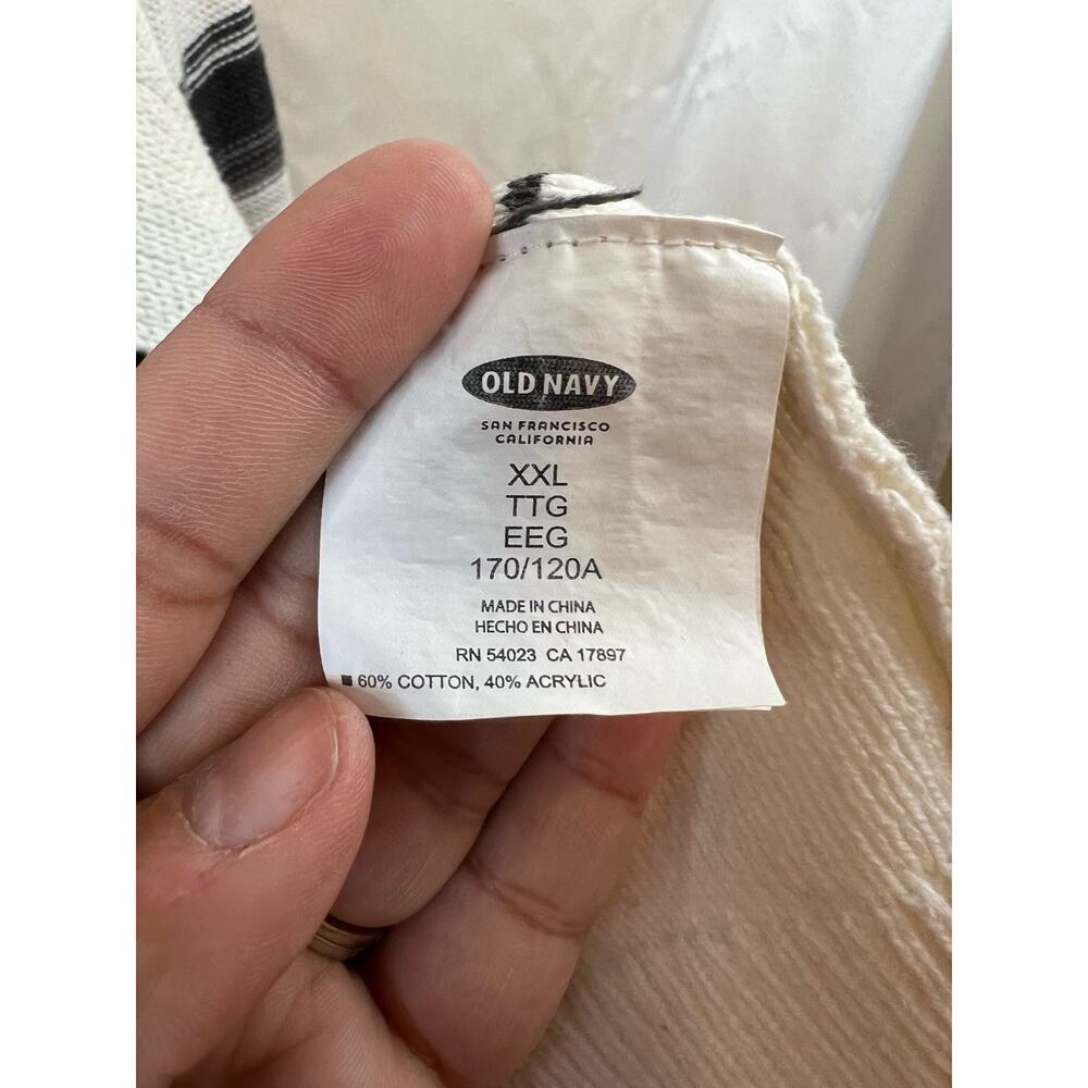 Old Navy White and Grey Open Front Cardigan Size XXL - Picture 4 of 5